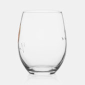 Love You Mam Hart Aangepaste Fotoscript Namen Wijnglas Zonder Voet (Links)