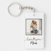 Love You mam Photo Moederdag Sleutelhanger (Voorkant)