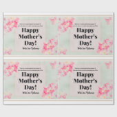 Love You Mam Typografie Modern Happy Moederdag Cadeaupapier (Vlak)