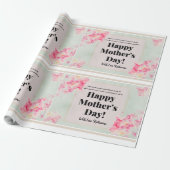 Love You Mam Typografie Modern Happy Moederdag Cadeaupapier (Uitgerold)