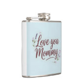 Love You Mama Elegant Script Floral Heupfles (Rechts)