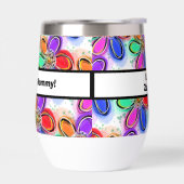 Love You Mama Kleurrijke Kunst Bloemen Liefde NAAM (Links)