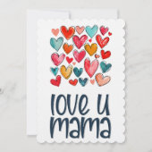 Love You Mama: Moederdag Ballad of Love Kaart (Voorkant)