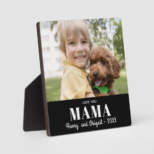 Love You Mama Photo Familie Modern Keepsake Fotoplaat