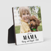 Love You Mama Photo Familie Modern Keepsake Fotoplaat (Voorkant)