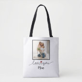 Love You mama Photo Moederdag Tote Bag (Voorkant)