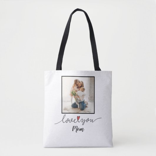 Love You mama Photo Moederdag Tote Bag (Voorkant)