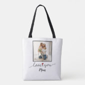 Love You mama Photo Moederdag Tote Bag (Achterkant)