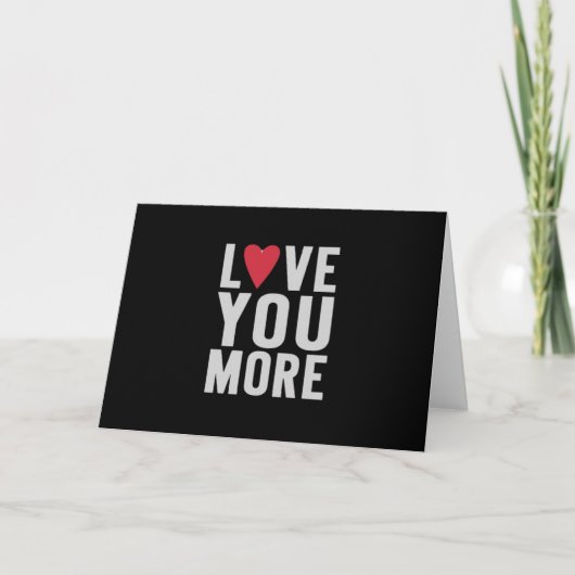 Love You Meer Gepolijste Stijl Kaart (Voorkant)