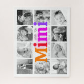 Love You Mimi Bold Rainbow 10 Fotocollage Modern Legpuzzel (Verticaal)