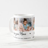 Love You Mimi Custom Modern Simple Grandma 4 Foto Koffiemok (Voorkant links)