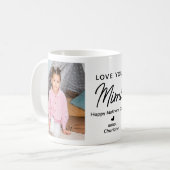 Love You Mimi gepersonaliseerd 2 foto grootouder Koffiemok (Voorkant links)