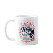 Love You Moeder Bloem Typografie Moederdag Ontwerp