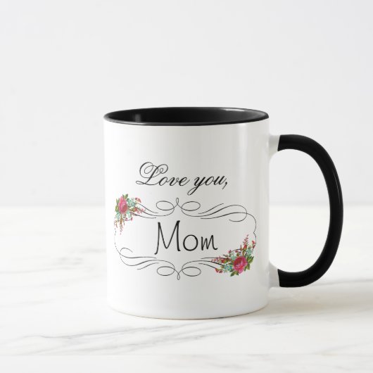Love You Moeder, Moederdag koffiekop Mok (Rechts)