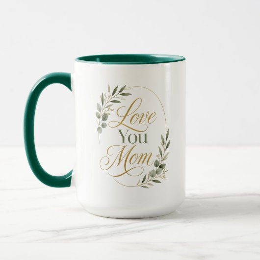 Love You Moeder Verjaardag Botanisch Mok (Links)