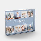 Love You Mom 8 Fotocollage Dusty Blue Fotoblokken (Links)