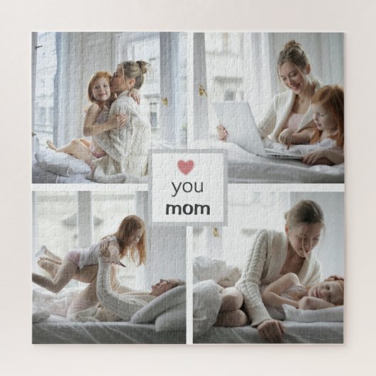 Love You Mom - Custom Photo Puzzle voor Moederdag Legpuzzel (Verticaal)