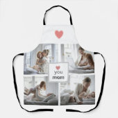 Love You Mom - Custom Photo Schort voor Moederdag (Voorkant)