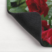 Love You Mom Drenched Rozen gepersonaliseerd Muismat (Hoek)