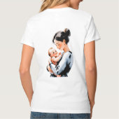 Love You Mom - Hartelijke handgeschreven typografi T-shirt (Achterkant)