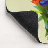 Love You Mom Iris Bloemenboeket Gepersonaliseerd Muismat (Hoek)