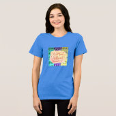 Love You Mom - Kleurrijke Teddy Bear Theme T-shirt (Voorkant volledig)