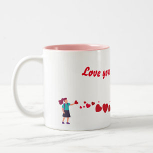 Love you mom Moederdag Coffee Mok Vol Liefde