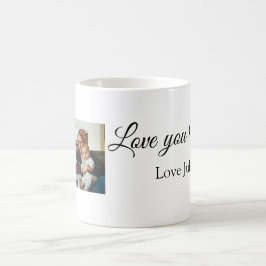 Love You Mom moederdag Voeg foto naam toe Eenvoudi Koffiemok