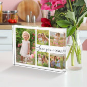 Love You Mom Typografie Moederdag Fotocollage Fotoblokken