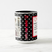 "Love You More" Aangepaste foto en liefdesgedicht Mok (Midden)