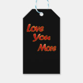 Love You More Balanced Visual Design  Cadeaulabel (Voorkant)