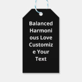 Love You More Balanced Visual Design  Cadeaulabel (Achterkant)
