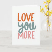 Love You More Card Kaart (Gele Bloem)