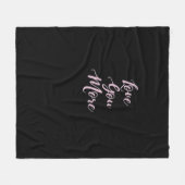 Love You More Classic Appeal  Fleece Deken (Voorkant (Horizontaal))