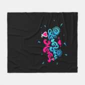 Love You More Clean Typography Style  Fleece Deken (Voorkant (Horizontaal))