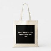 Love You More Clean Typography Style  Tote Bag (Achterkant)