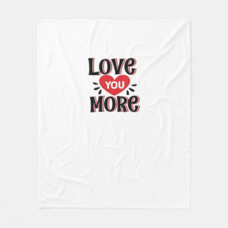 Love You More Creatieve Stijl Ontwerp Fleece Deken
