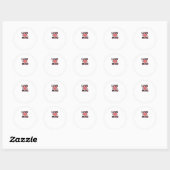 Love You More Creatieve Stijl Ontwerp Ronde Sticker (Vel)