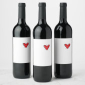 Love You More Creative Minimal Stijl Wijn Etiket (Flessen)