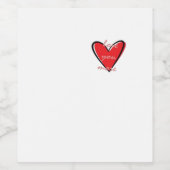 Love You More Creative Minimal Stijl Wijn Etiket (Enkel label)