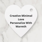 Love You More Creative Minimal Style Bedankjes Labels (Achterkant)