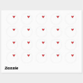 Love You More Creative Minimal Style Ronde Sticker (Vel)