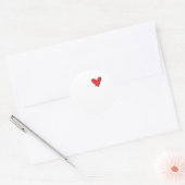 Love You More Creative Minimal Style Ronde Sticker (Envelop)