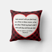 "Love You More" Custom Photo and Love Poem Kussen (Achterkant)