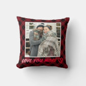 "Love You More" Custom Photo and Love Poem Kussen (Voorkant)
