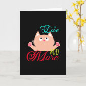 Love You More Elegant Style  Kaart (Gele Bloem)