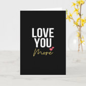 Love You More Elegant Style  Kaart (Gele Bloem)