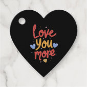 Love You More Expressive Art Bedankjes Labels (Voorkant)