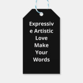 Love You More Expressive Art  Cadeaulabel (Achterkant)