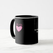 Love You More Huidig ontwerp Mok (Voorkant links)